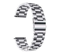 HXFFXHF Cinghia di Orologio, Cinturino a Banda in Acciaio Inossidabile da 18 mm 22mm da 24 mm per 42 46 mm S3 Active2 Bracciale a Rilascio rapido Classico
