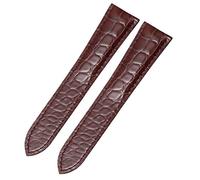 HXFFXHF Cinghia di orologio in pelle genuina alligator per carrello da solista London Calibo Watch Watch Band Uomo e donne 16mm 18mm 20mm 22mm (colore: rosso nero, taglia: 24mm)