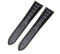 HXFFXHF Cinghia di orologio in pelle genuina alligator per carrello da solista London Calibo Watch Watch Band Uomo e donne 16mm 18mm 20mm 22mm (colore: rosso nero, taglia: 24mm)