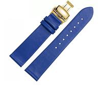 HXFFXHF Cinghia di orologio in pelle per uomini e donne -Accessori per fibbia morbidi sottili Catena di orologi a grana semplice (D, 19 mm)