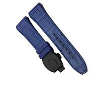 HXFFXHF Cinghia di orologio in silicone in pelle di cuoio per la fascia di orologi di Franck Muller con fibbia pieghevole per uomo braccialetto