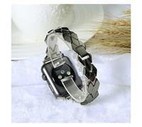 HXFFXHF Cinturino in acciaio inossidabile diamante in metallo fibbia in metallo fibbia in acciaio inossidabile (d, 38 mm*40 mm)