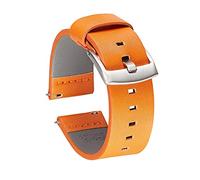 HXFFXHF Cinturino in vera pelle per Smart Watch, 18 mm, 20 mm, 22 mm, 24 mm (blu, 18 mm), 22mm