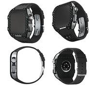 HXFFXHF Custodia in fibra di carbonio cinghia di orologio in gomma , per serie 44 45mm 9 8 7 6 SE 5 4 Kit di protezione della sostituzione dell'aggiornamento della serie 4 Serie