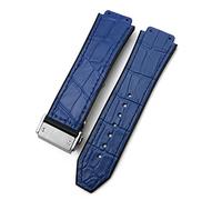 HXFFXHF ForHUBLOT Classic Fusion Universe Big Bang Series Cinturino in pelle bovina cinturino in gomma 25-19 mm bracciali in pelle di vitello sport uomini e donne, 25-19mm