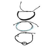 HXFFXHF Gioielli per Ragazze 1Set Aesthetic Cotone Fili di Cotone Braccialetti per Donne Intrecciate Beach Gioielli Compleanni e Occasioni Speciali Accessori