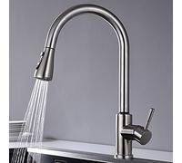 HXFFXHF Lavandino per la Commerciale da Fattoria di Bar, rubinetti Touch di Fascia Alta, tizio del Mixer da Cucina Nera, Rubinetto del sensore, Rubinetto di Acqua Calda e Fredda Girevole a 360 Gradi