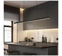 HXFFXHF Modern LED LED LEGGIO Lumina LAMONO LINEARILE LUMI di INSLANE DIMMABILE ASSOGLIO con Il RECOTE Controllo LAMPAGNO A RAFFINAZIONE MINIMALISTRIA 3 CCT Luce a Sospensione per casa Luminosa
