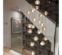 HXFFXHF Moderno? Lampadari? Indoor? Illuminazione? Scala? LED? Lampadario? per? Vivente? Stanza? Cristallo? Sfera? Lampadario? Loft? Cucina? Decorazione delle luci Lampada a Sospensione