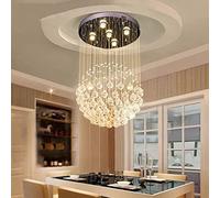 HXFFXHF Moderno Soggiorno Minimalista Restaugale del lampadario a LED a Sfera Crystal Luce Luxelier Creative Soffiggio 40 cm, 50 cm, 60 cm (Dimensioni: 40 * 80 cm)