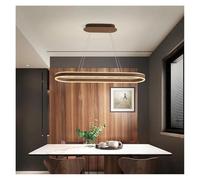 HXFFXHF Nordic Moderno Semplice a LED Circolare Luci a Sospensione Luci da Pranzo Strip lampadario Ovale lampadario Romantico Decorazione per la casa (Infinite digne, a-d120cm)