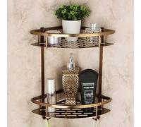 HXFFXHF Scaffali da Bagno Bar di Asciugamani antichi, Cesto di stoccaggio, portabia da Bagno retrò in Alluminio Spaziale, Kit di Accessori per Il Bagno (Colore: rastrelliera)