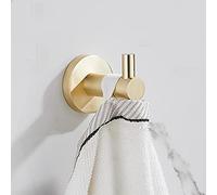 HXFFXHF Scaffali da Bagno Barra per Asciugamani in Oro Spazzolato, Bagno Tutto portavalo Rame Portapacchi per Bagno, Set di ciondoli Hardware (Colore: Supporto per Tessuto 1)