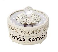 HXFFXHF Scatola di Gioielli giganteschi Cavi con Coperchio in Vetro in Metallo Gioiello organizzatore di Binning ORGANIZZATORE CACCOLA dei dei dei dei DECIFICATO CASATURA per Il GIOCHIO per GIETTORE