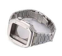 HXFFXHF Set di bande di orologi di lusso in acciaio inossidabile per orologio in metallo da 44 mm 45 mm per IWatch Series 7 6 SE 5 4 Kit di modifica