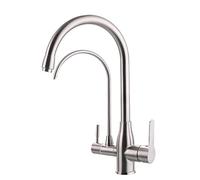 HXFFXHF Tocca della Cucina a 3 Via di Farina d'avena Acqua Calda e Fredda Acqua purificata Acqua purificata Dritta Bere Rubinetto
