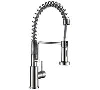 HXFFXHF Tocca Il Rubinetto Nero del Rubinetto Matto di Cucina a tiro a tiro a tiro a tiro in Acciaio Inossidabile in Acciaio Inossidabile Bronzo di Champagne (Nichel Spazzolato)