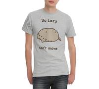 HXHSA Pusheen Men's So Lazy Cant Move T-Shirt