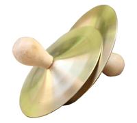 Hxhsgmeh 1 paio di piatti in ottone con bottoni in legno per ballerina, strumento di percussione per sera, facile da usare, durevole e finitura curata.