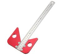 Hxhsgmeh 1 Pezzo Righello di Marcatura Centrale per la Lavorazione Del Legno Set di Regole di Marcatura Angolo a 45 Gradi Multifunzionale