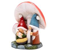 Hxhsgmeh 1 Pezzo Scena Sotto Il Tendone Funghi Figure Familiari in Resina per la Decorazione della Tavolo Inverno Ornamento Regalo