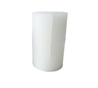 Hxhsgmeh 1 stampo in silicone bianco 3D fai da te carino Babbo Natale candela stampo Babbo Natale stampo in silicone regalo di Natale torta al cioccolato sapone