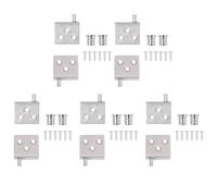 Hxhsgmeh 10 Pezzi Cerniere Dissimulate Invisibili per Porta Armadio Alto e Inferiore, Pivot CT, Codici Angolo per Supporto Display Armadio a Pannelli in Legno
