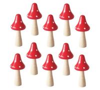 Hxhsgmeh 10 Pezzi Ornamenti in Ceramica per Bonsai, Rappresentante dei Funghi Miniature, come Illustrato. Perfetto per la decorazione di torte e statuette in miniatura di Boi