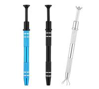 Hxhsgmeh 3 Pezzi in Acciaio Inox 4 Artigli Strumento di Pick-up per Piccole Parti Estrattore di Metallo Chip IC Estrattore di Metallo Artiglio Supporto Pickup