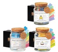 Hxhsgmeh 3 PZ Il vaso di versetti biblici versetti biblici in un barattolo di preghiera in vetro vaso di preghiera come indicato versetti biblici del vaso biblico per gli Emot
