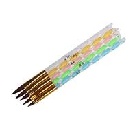 Hxhsgmeh 5 x Penne ACRILICO T4/6/8/10/12 NAIL ART MANUCURE PRO