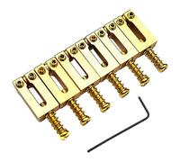 Hxhsgmeh 6 Set Bridge Saddle per Chitarra Elettrica nel Massiccio Bridge Bridge Code String Pull String Code String Saddle ()