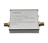 Hxhsgmeh Amplificatore a basso rumore a banda larga, amplificatore a basso rumore metallico HT004 100K-6 GHz, alto guadagno di 20 DB, preamplificatore di potenza, modulo LNA per RF e SDR