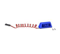 Hxhsgmeh Auto Taxi Universale Tetto per Auto RC 1/10 RV 1/8 Veicolo arrampicata Veicolo Tutto-Terra Fai da te Ristrutturazione Auto RC R160 Blu