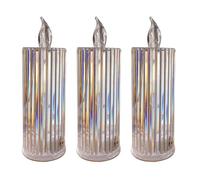 Hxhsgmeh Candela LED senza fiamma, lampada a candela in plastica riutilizzabile, luce notturna per matrimonio, San Valentino, decorazioni di Natale B, installazione semplice, facile da usare