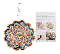 Hxhsgmeh Carillon A in Metallo da Giardino Pieghevole Pieghevole con Mandala del Colorato 3D