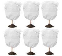 Hxhsgmeh Confezione da 6 Coperte di Piante Riutilizzabili Protezione Inverno Piante Inverno Sacchetto di Protezione contro la Rost Copertura Piante Con Cordino Invernale