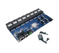 Hxhsgmeh Interruttore a fibra ottica Gigabit 8 SC 2 1000M RJ45 Gigabit Ethernet Switch Media Converter 5V3A A Spina UE