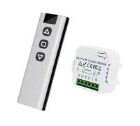 Hxhsgmeh Interruttore Tenda Intelligente Tuya WIFI con Telecomando RF 433 Mhz, Bianco, per Tenda a Rullo Elettrico, con Programmazione Attraverso Applicazione