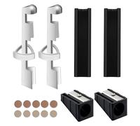 Hxhsgmeh Kit di riparazione code da biliardo, 2 pinze per coda, 10 punte di coda, 2 modellatori di palle da biliardo, 2 tagliaccoda