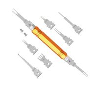 Hxhsgmeh Kit di strumenti di rimozione mandrini elettrici, strumento di rimozione terminale di ricambio a doppia punta, adatto per AMP, Metri Pack, connettore Molex facile da usare