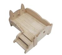 Hxhsgmeh Letto in Legno per Bambole Letto in Legno Universale Bambola in Legno DIY Mini Letto per Bambole Regalo Festa dei Bambini (Lapin)