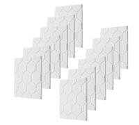 Hxhsgmeh Pannelli acustici Pannelli murali insonorizzati Pannelli acustici Autoadesivi Pannelli insonorizzati Confezione da 12 Bianco