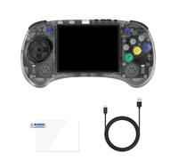 Hxhsgmeh RG ARC-S Console di gioco portatile 128G 4Inch IPS Linux OS Sei pulsanti Design Retro Video Players Supporto Maniglia cablata Un facile da usare