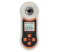 Hxhsgmeh Rifrattometro Digitale di Temperatura e Salinità 3 in 1 con ATC 0-24% di Sale 0-60% di Zucchero Tester per Birreria Alimentare Acqua Salata