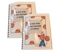 Hxhsgmeh Se Dare Un Cookie al Tuo Insegnante, Libro Regalo Di Apprezzamento dell'Insegnante, Regalo Creativo e Attento per L'Insegnante, Regalo 2 Pezzi