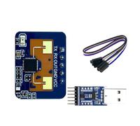 Hxhsgmeh Sensore di Presenza Umana Radar LD2410C 24G + adattatore CH340 Modulo di Rilevazione del Movimento a Onda Millimetrica FMCW Radar DC5V