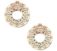Hxhsgmeh Strumento di Melodia in Legno, Cerchio Rotondo di Quinta Ruota Strumento di Accordo Melodia Accessori di Trasposizione Musicale Accordo di Legno