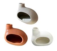 Hxhsgmeh Supporto in 3 pezzi, supporto per bruciare la salvia, ciotola di bruciatura di salvia che illustrato, bruciatore, ciotola di salvia, supporto per incenso in ceramica