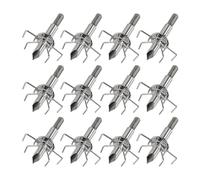 Hxhsgmeh Tiro con l'arco Broadheads 12PK Gioco Judo e Martello Set Misto 100 Chicchi Tiro con l'arco sul Terreno Pratica Punta a Spirale per Il